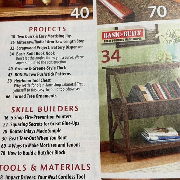 Wood Magazine Vol 27 No 6  Issue 201 Nov 2010 Shop Tool Chest u - Picture 6 of 6